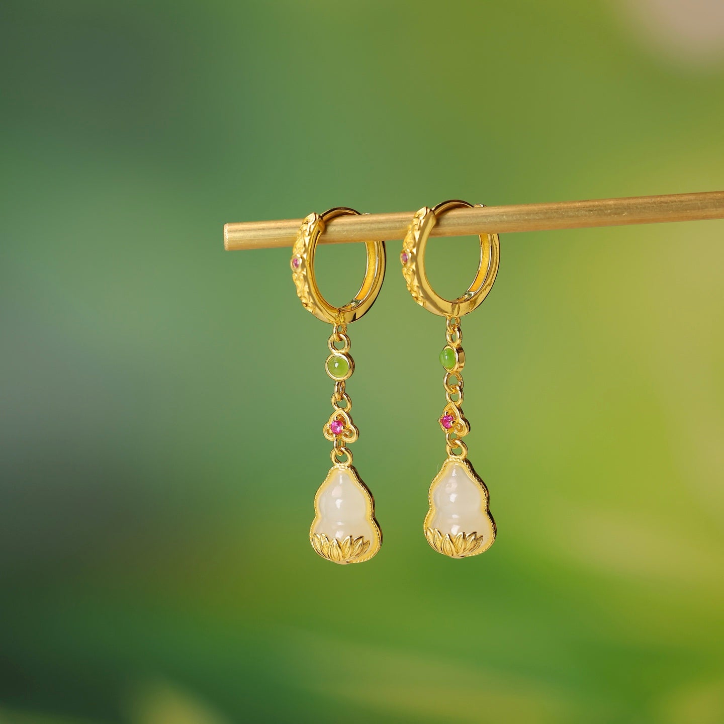 925_Silver_Nephrite_Earrings_Fine_Texture_169