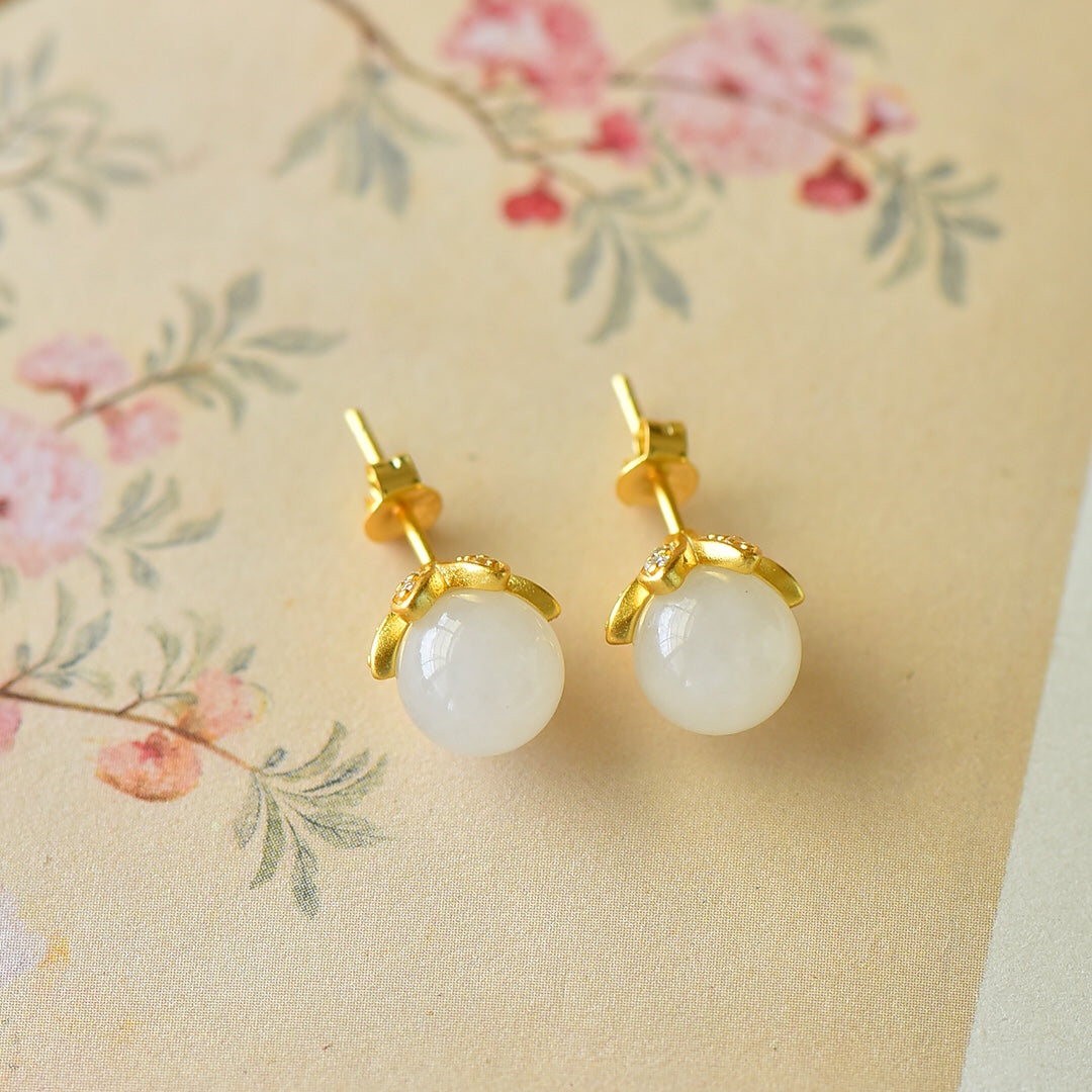 925_Silver_Yt_Nephrite_Earrings_Fine_Texture_Exquisite_205
