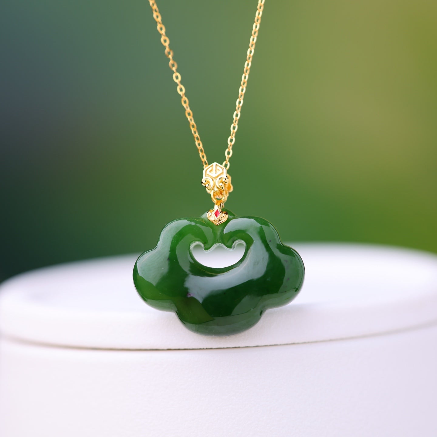 S925_Sterling_Silver_Hetian_Jade_Hetian_Jasper_Ruyi_Lock_Ruyi_Pendant