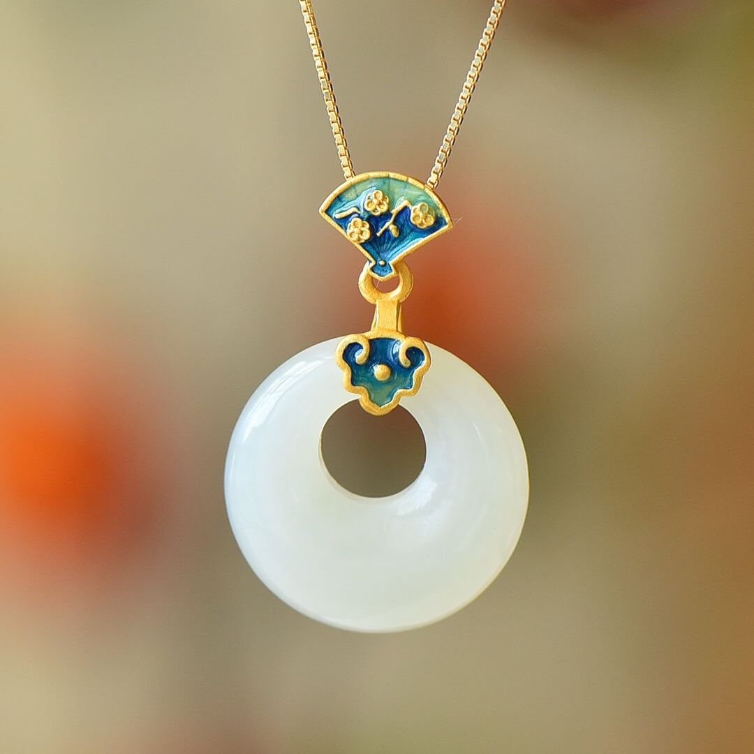 S925_Sterling_Silver_Hetian_Jade_Pendant_Ping_An_Kou_Auspicious_Cloud