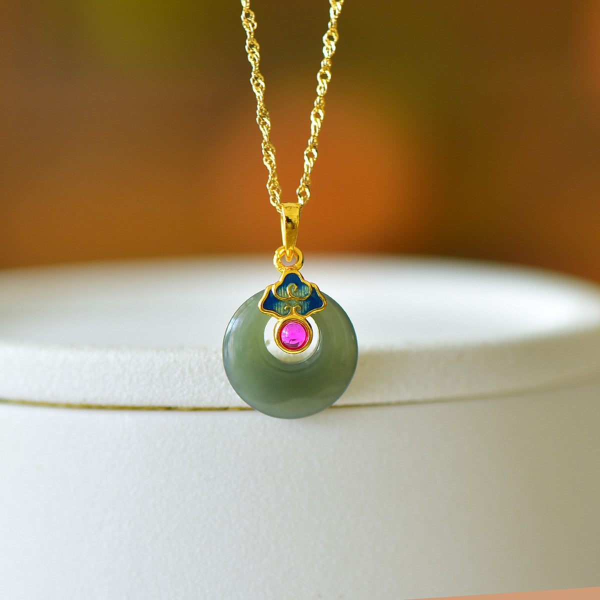 S925_Sterling_Silver_Hetian_Jade_Qingshui_Jade_Pendant_Ping_An_Kou_Auspicious_Cloud