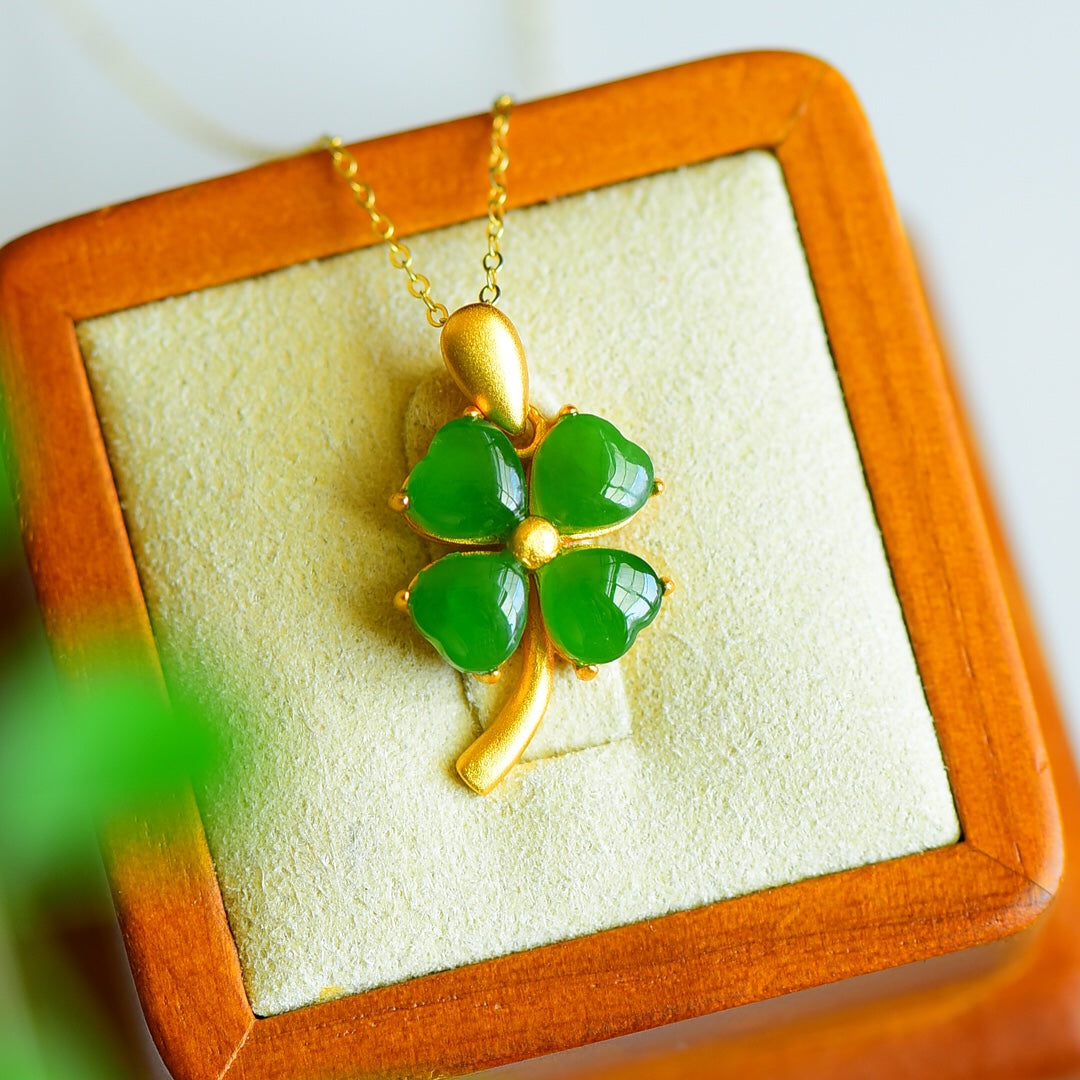 S925_Sterling_Silver_Hetian_Jade_Pendant_Clover_4