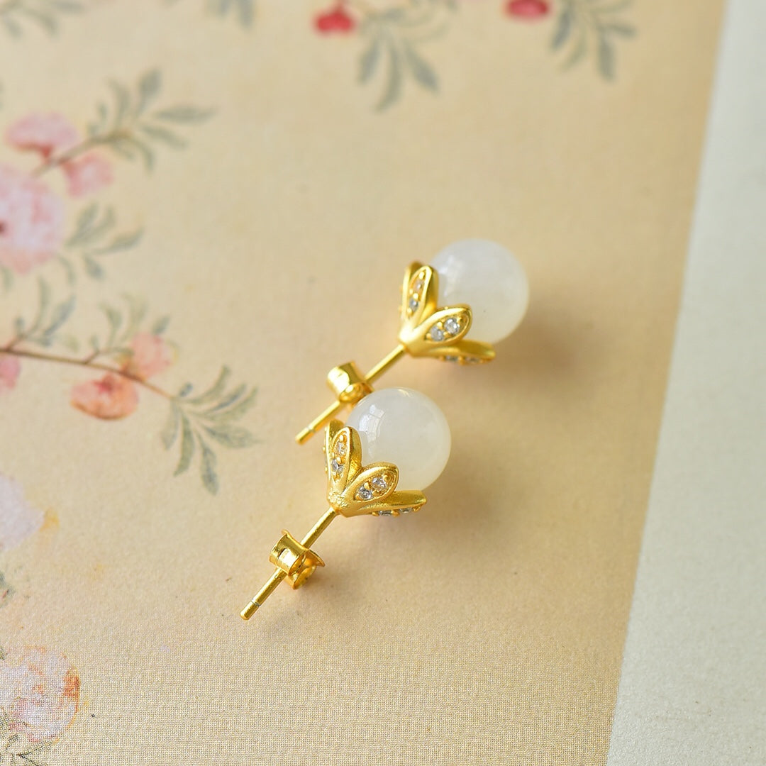 925_Silver_Yt_Nephrite_Earrings_Fine_Texture_Exquisite_205