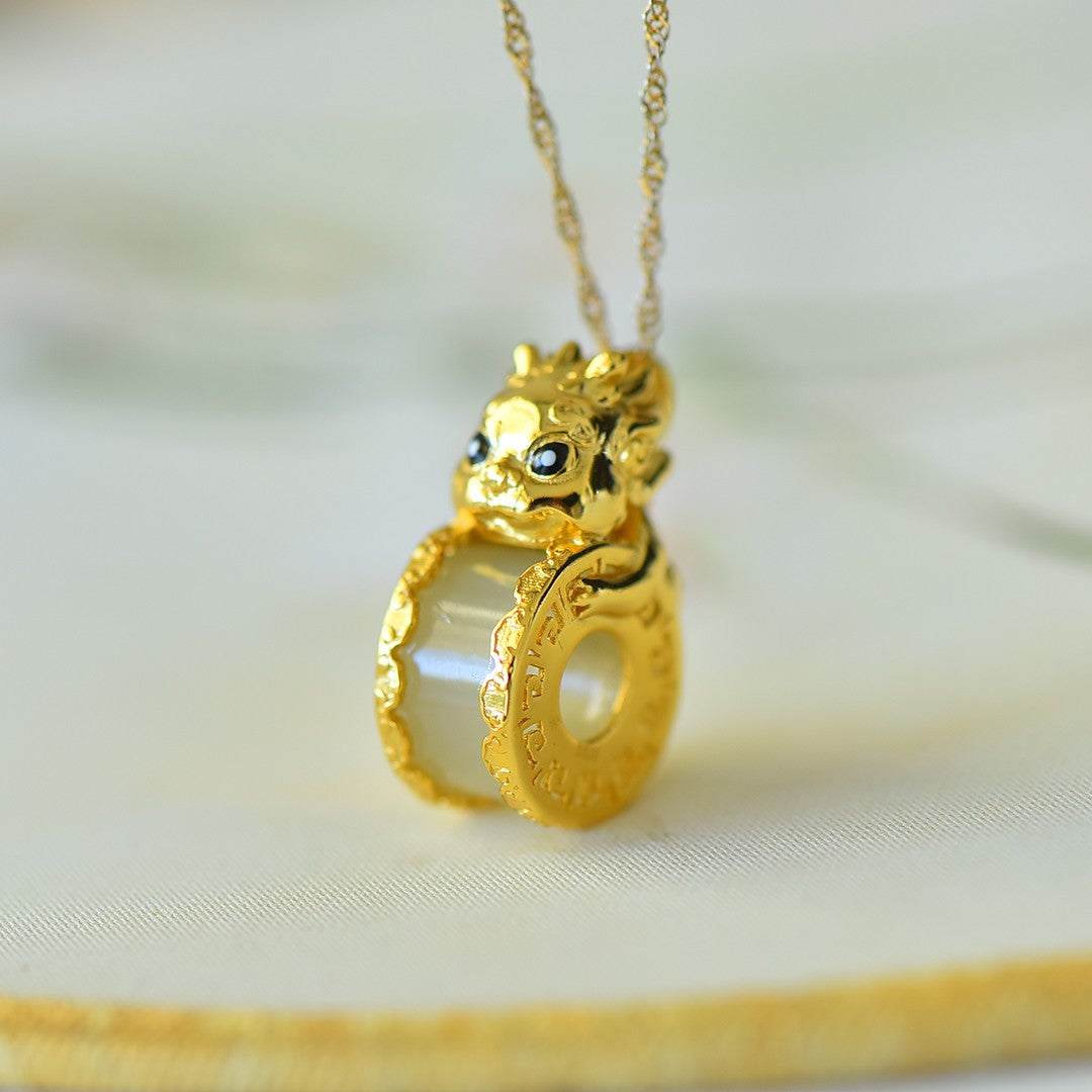 S925_Sterling_Silver_Hetian_Jade_Pendant_Lion_Dance