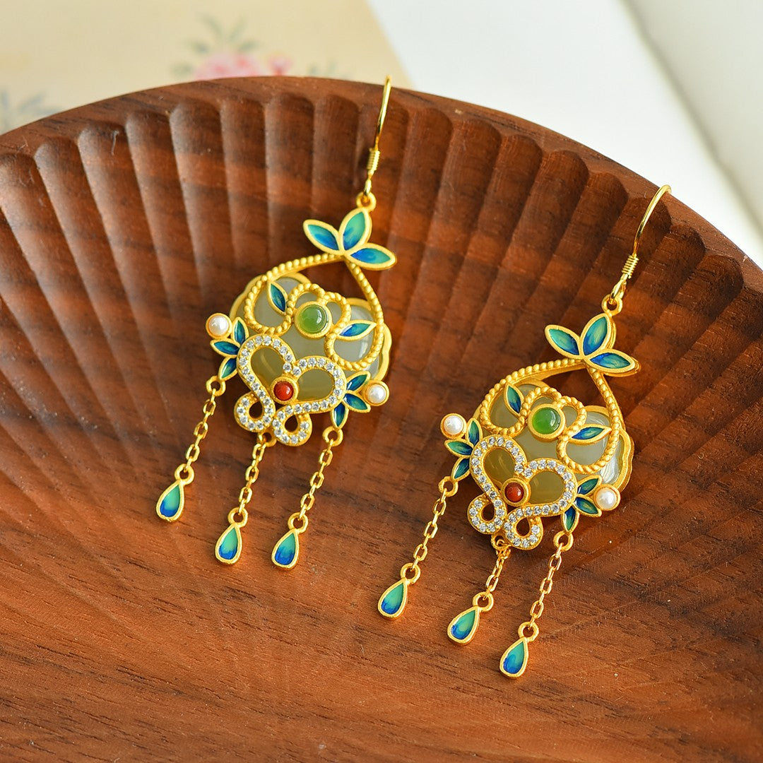 925_Silver_Nephrite_Earrings_Exquisite_Fine_Texture