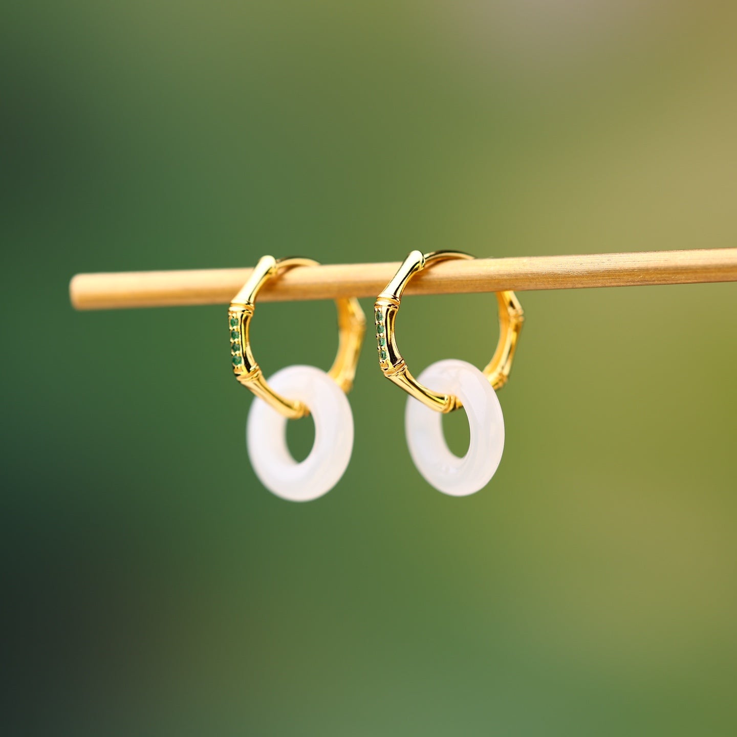 925_Silver_Best_Seller_Q_Nephrite_Earrings_Fine_Texture
