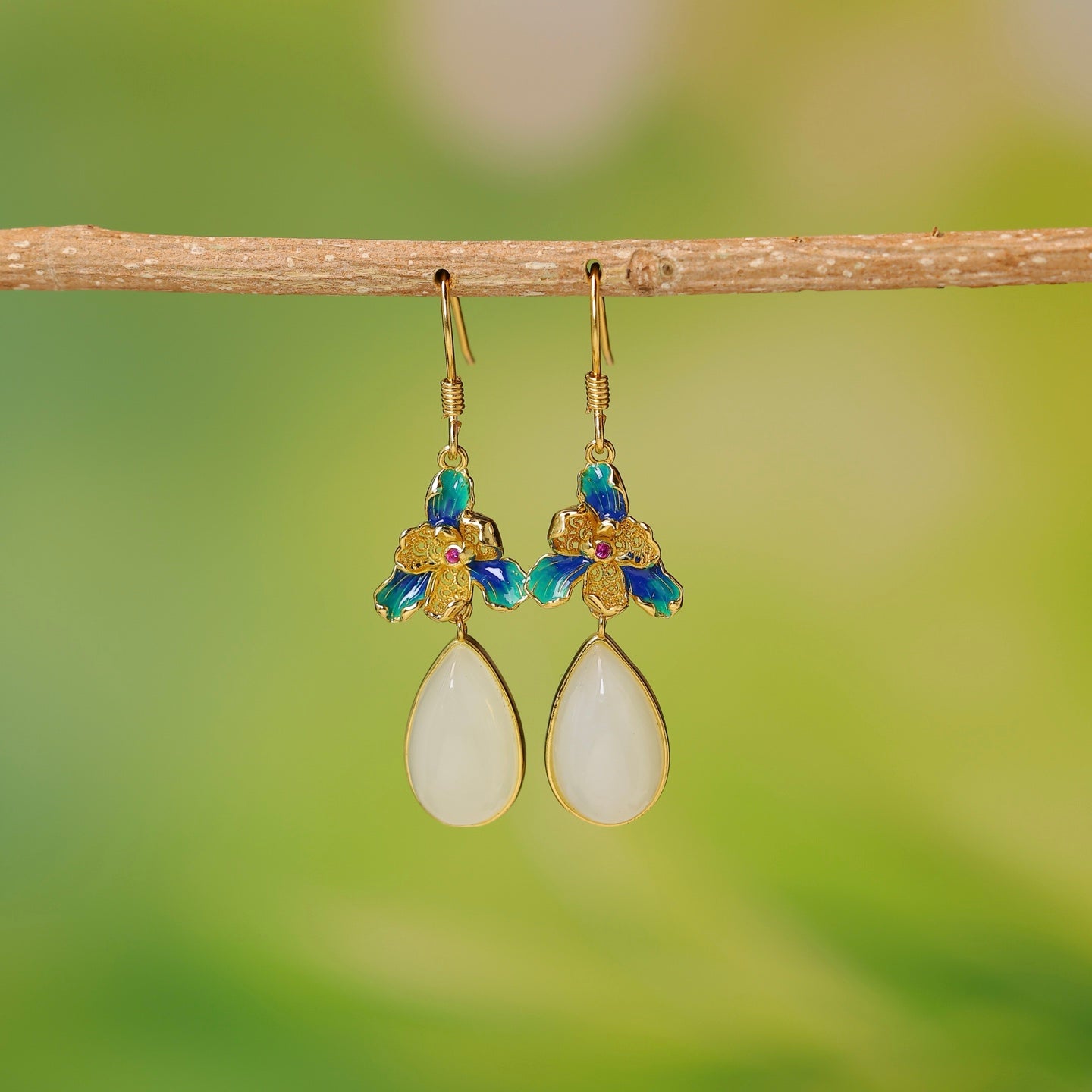 925_Silver_Nephrite_Earrings_Fine_Texture_178