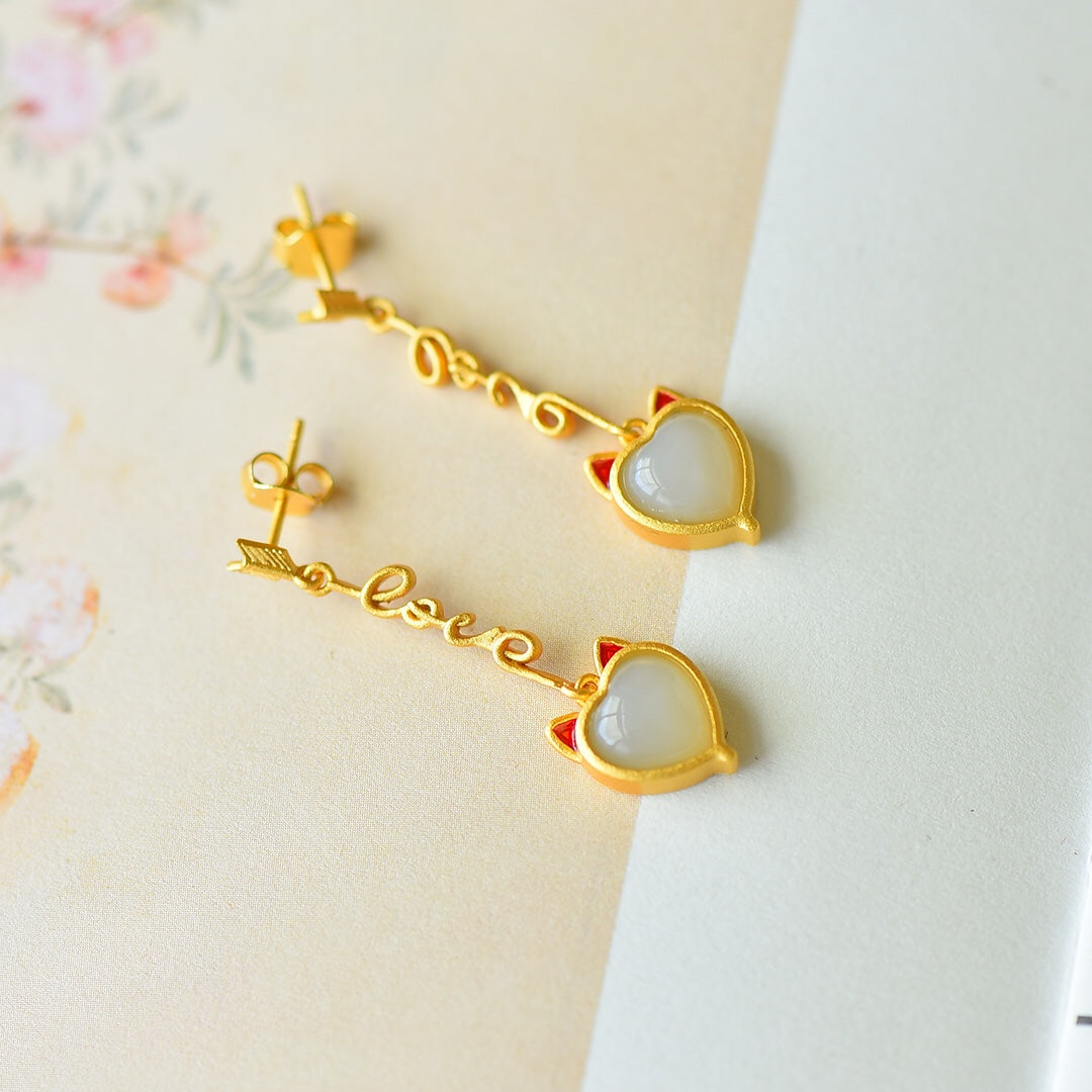 925_Silver_Yt_Nephrite_Earrings_Fine_Texture_Exquisite