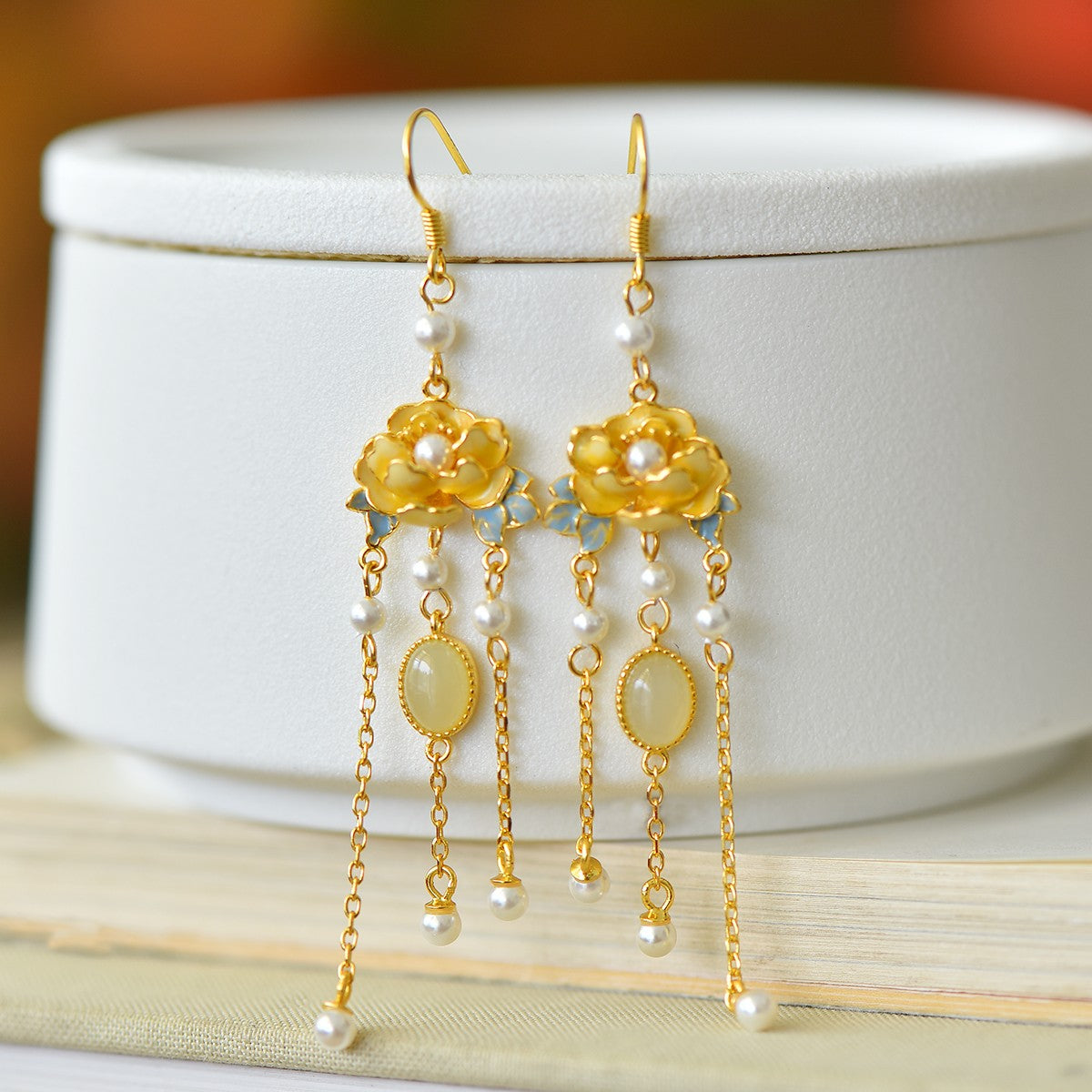 925_Silver_Nephrite_Earrings_Fine_Texture_With_Certificate_65
