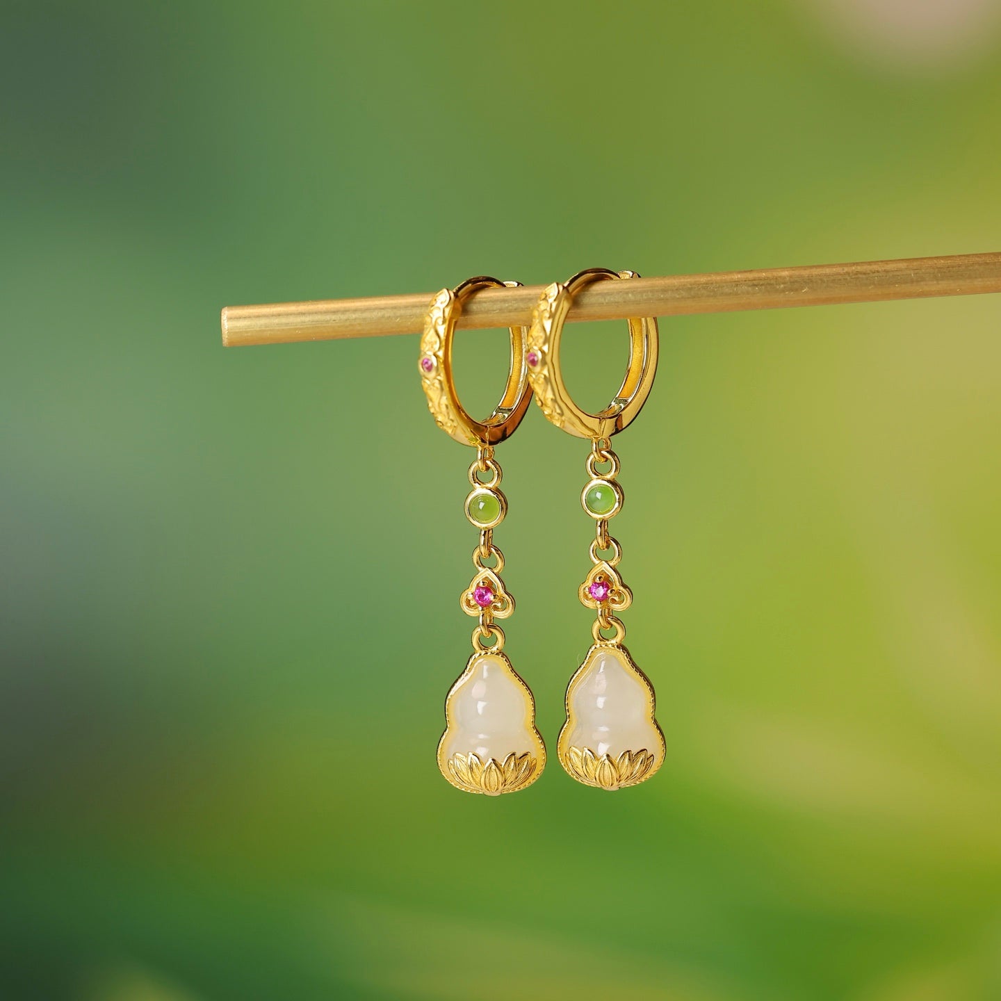 925_Silver_Nephrite_Earrings_Fine_Texture_169