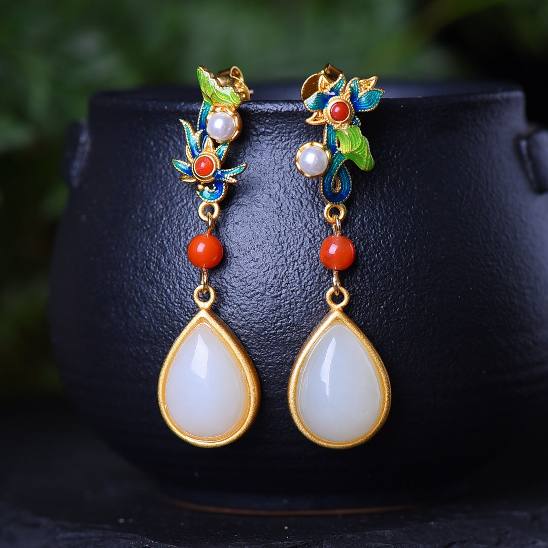 925_Silver_Nephrite_Earrings_Fine_Texture_89