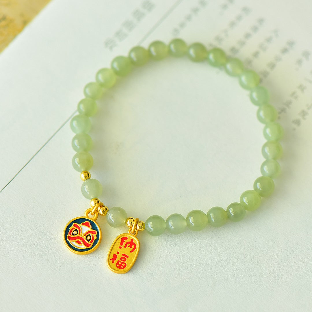 S925 Silver Nephrite Jade Bangle - Orchid Fine Texture Jewelry