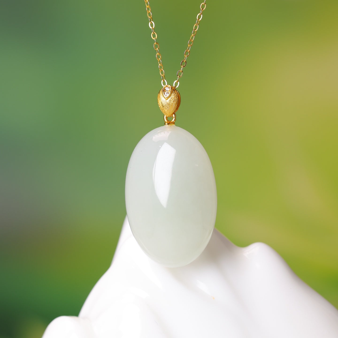 S925_Sterling_Silver_Hetian_Jade_Qinghai_Material_Pendant
