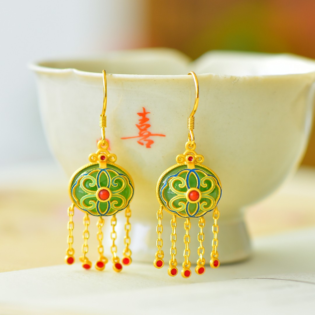 925_Silver_Nephrite_Green_Jade_Earrings_Simple