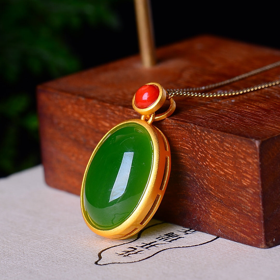 S925_Sterling_Silver_Hetian_Jade_Hetian_Jasper_Pendant