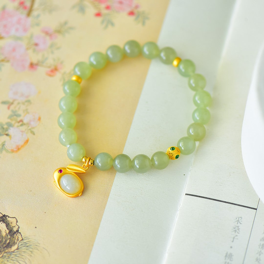 S925 Sterling Silver Smoky Jade Bangle Set - Fine Jewelry Collection