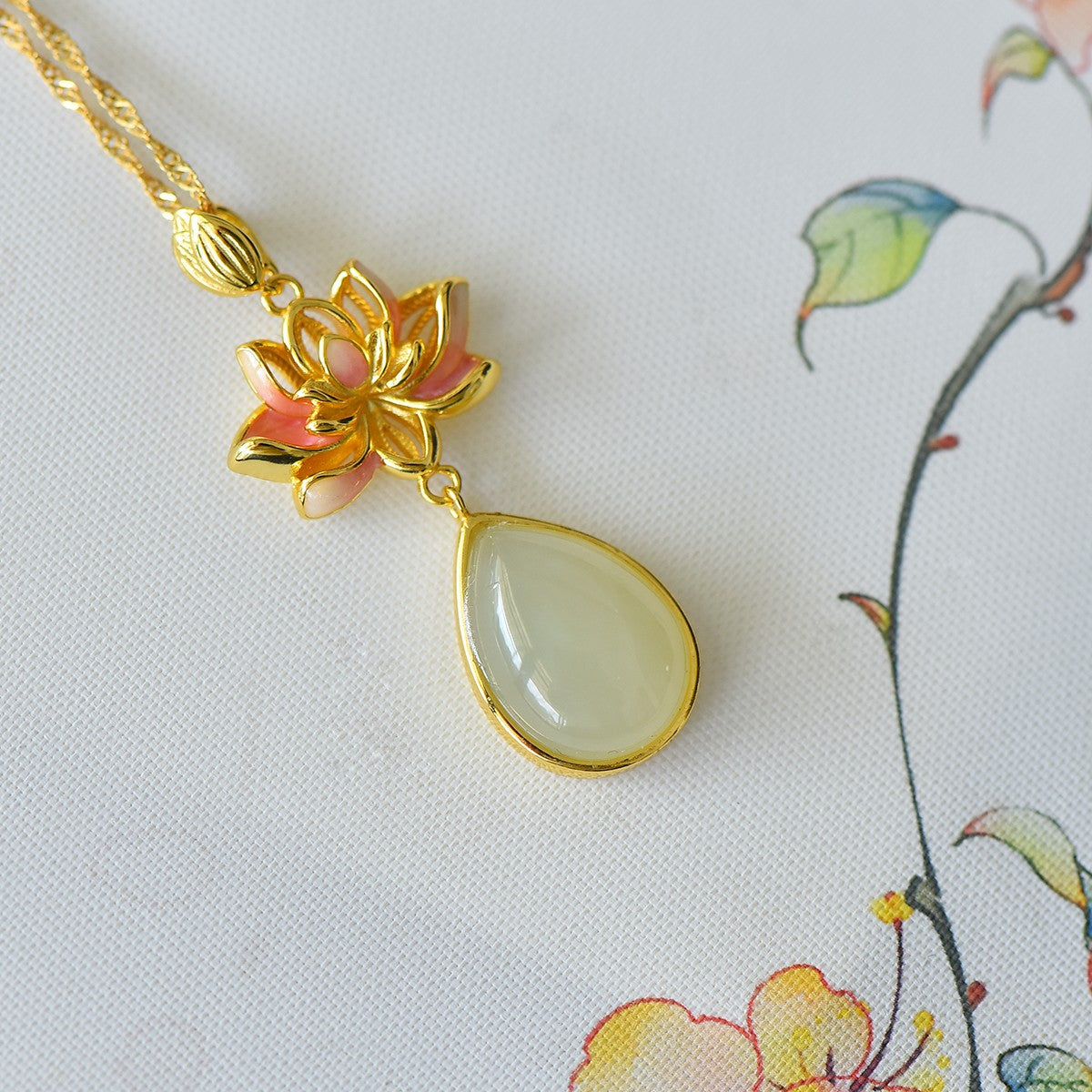 S925_Sterling_Silver_Hetian_Jade_Pendant_Lotus_8
