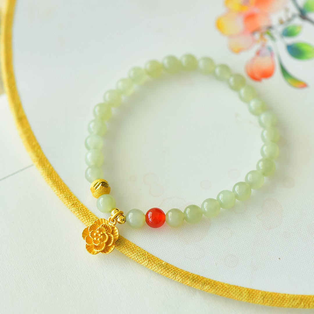S925 Sterling Silver Nephrite Jade Bangle - Auspicious Cloud Fine Jewelry