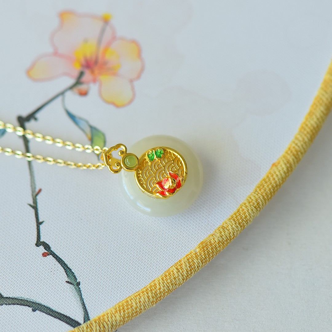 S925_Sterling_Silver_Hetian_Jade_Pendant_Ping_An_Kou
