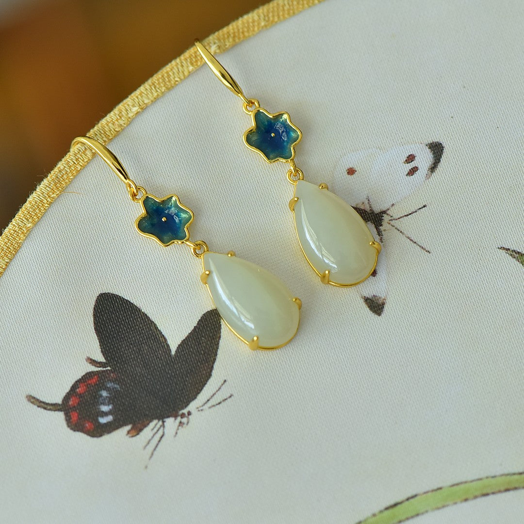 925_Silver_Nephrite_Earrings_Fine_Texture