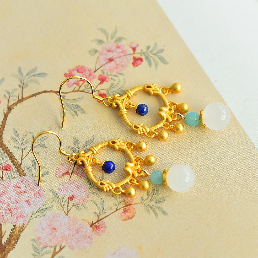925_Silver_Nephrite_Earrings_Fine_Texture_Simple_196