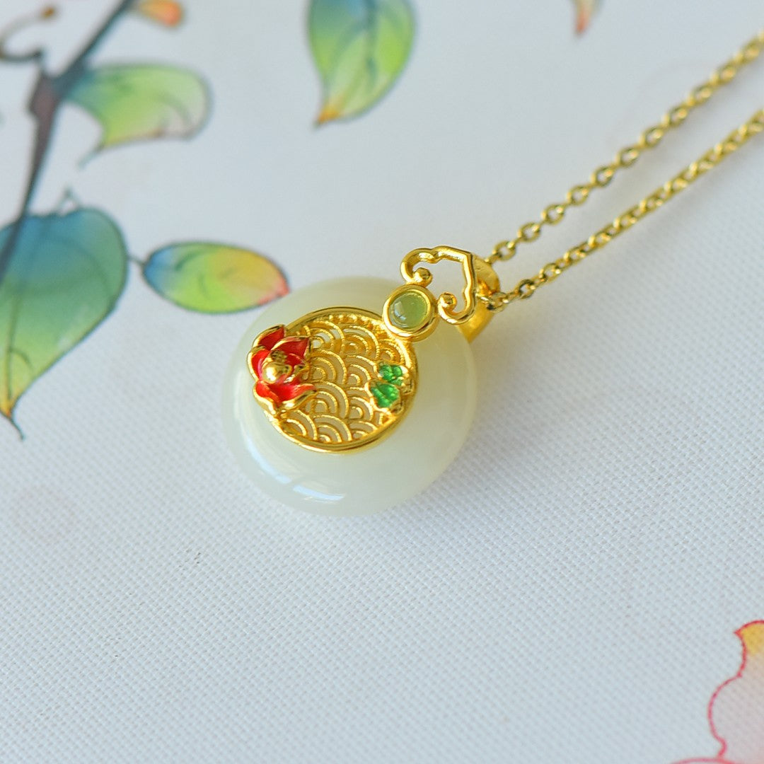 S925_Sterling_Silver_Hetian_Jade_Pendant_Ping_An_Kou