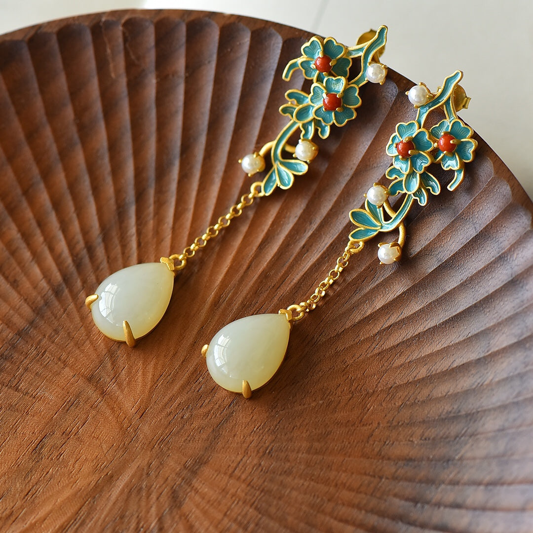 925_Silver_YtInlaid_Nephrite_Nephrite_Earrings