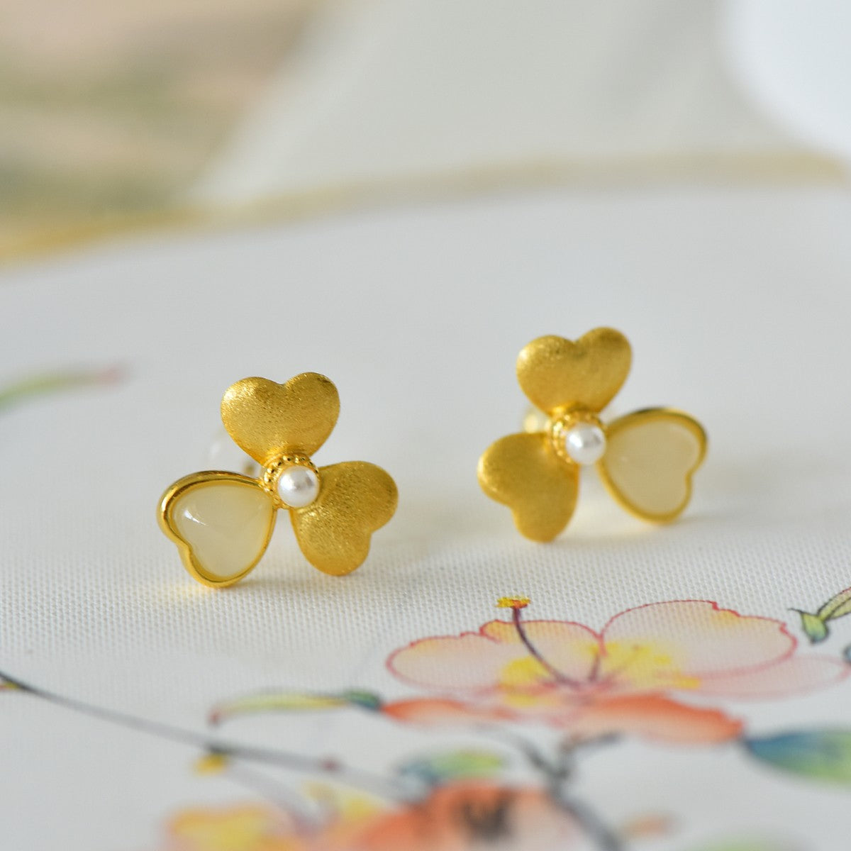 925_Silver_Nephrite_Earrings_Fine_Texture_With_Certificate_150