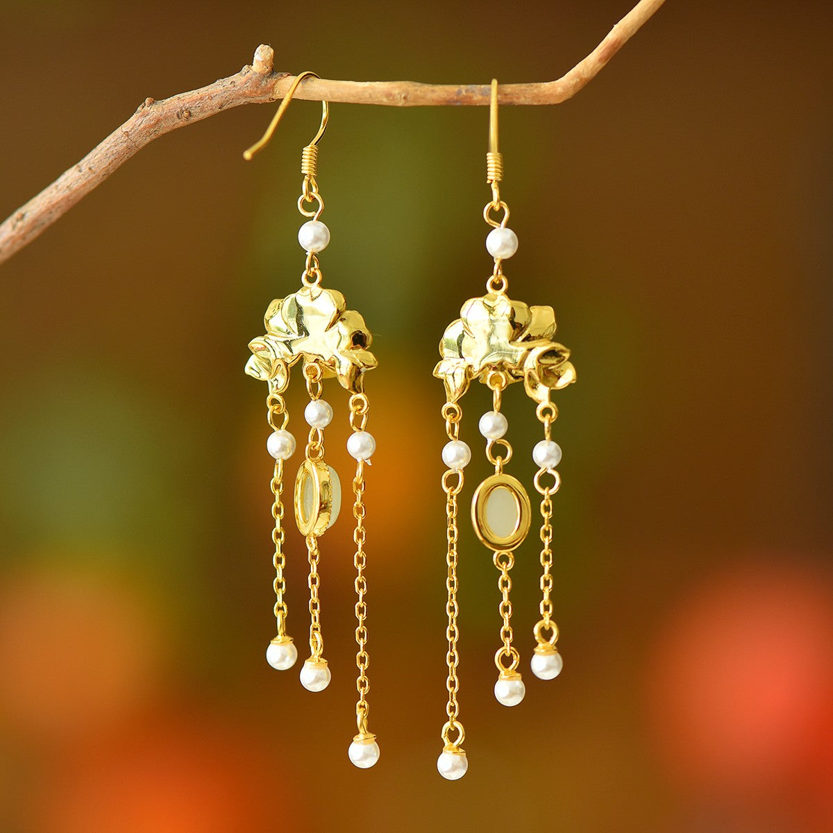 925_Silver_Nephrite_Earrings_Fine_Texture_With_Certificate_65
