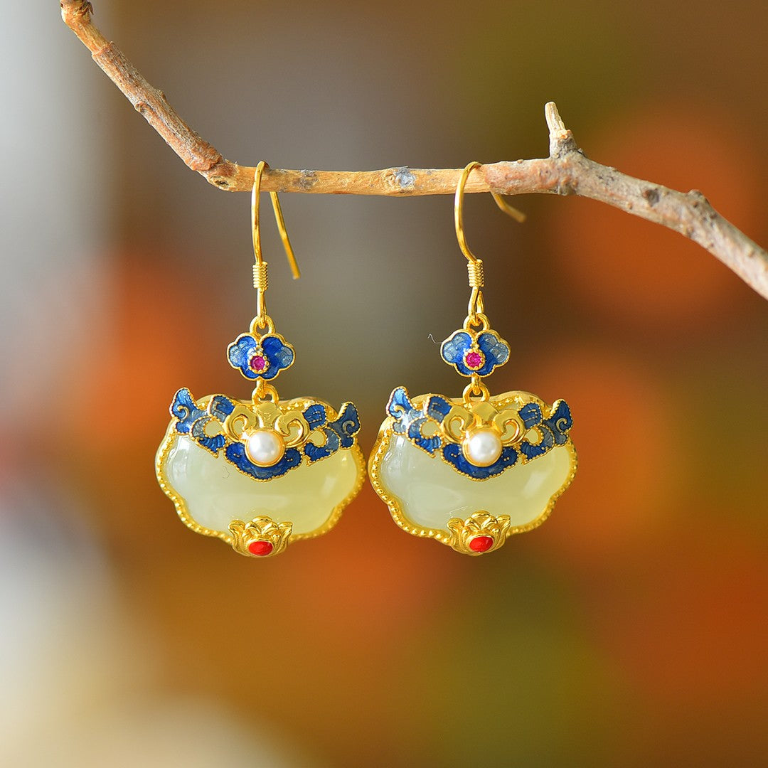 925_Silver_Nephrite_Earrings_With_Certificate