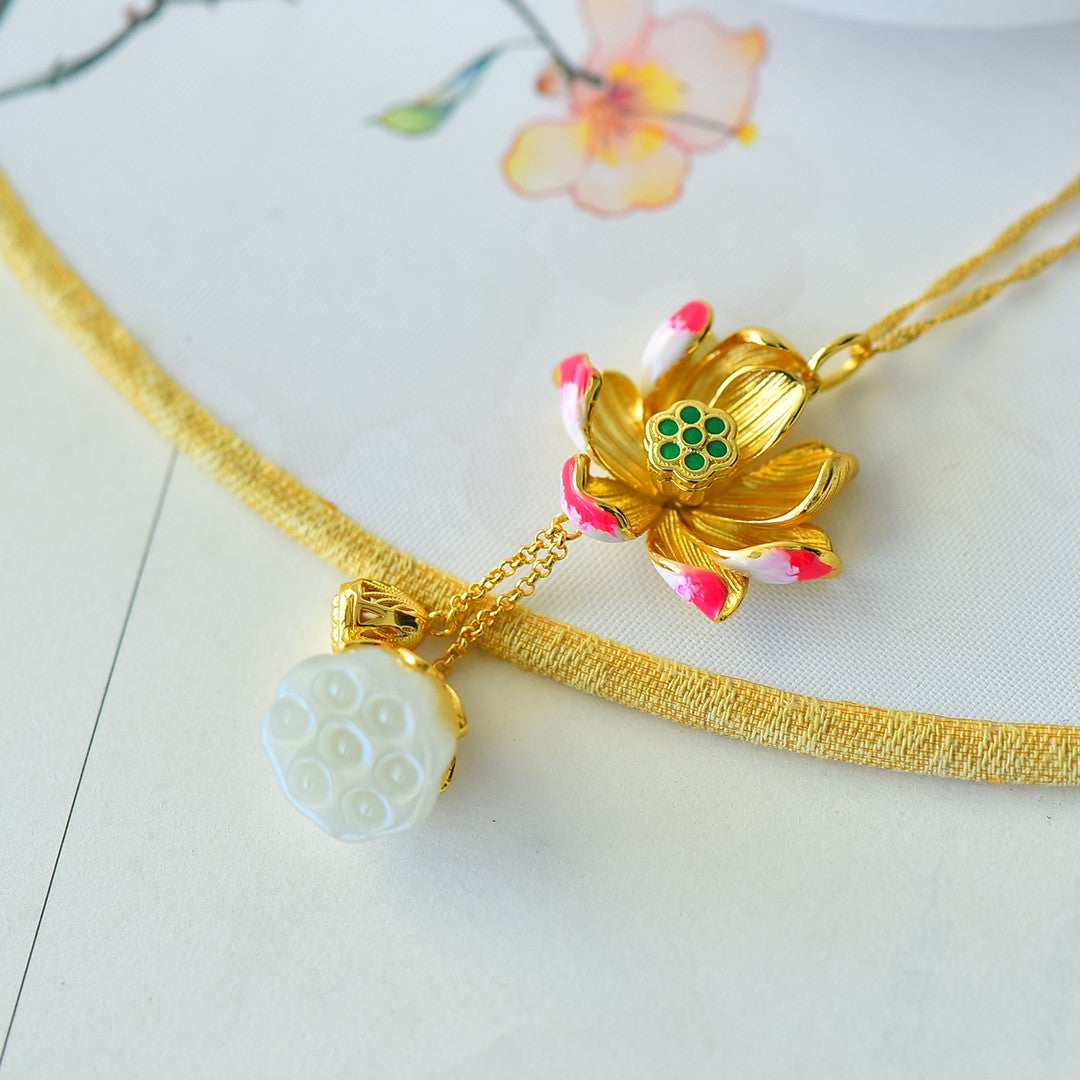 S925_Sterling_Silver_Hetian_Jade_Pendant_Lotus_4