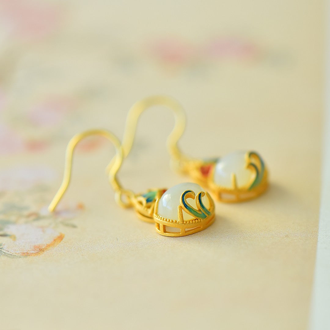 925_Silver_Nephrite_Earrings_Simple_Elegant_183