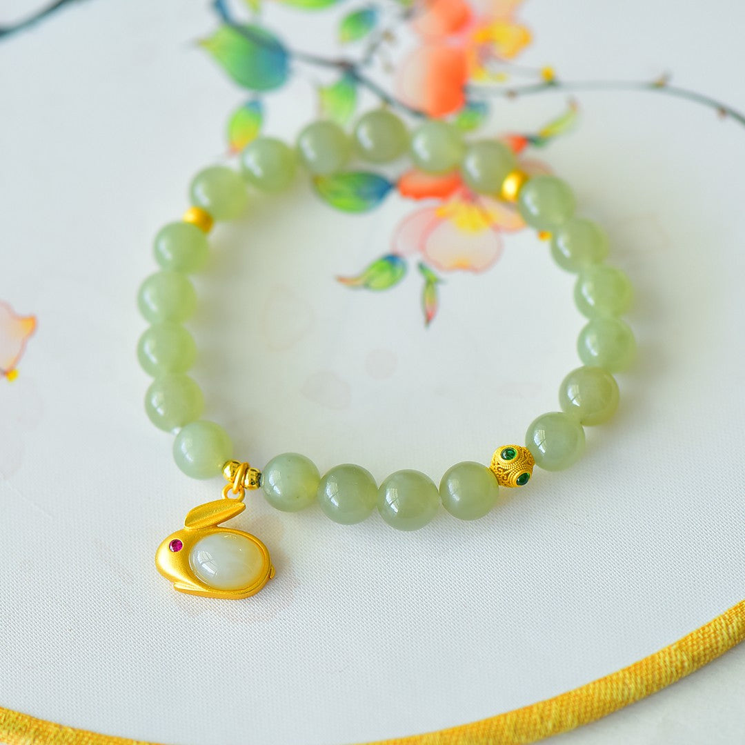 S925 Sterling Silver Smoky Jade Bangle Set - Fine Jewelry Collection