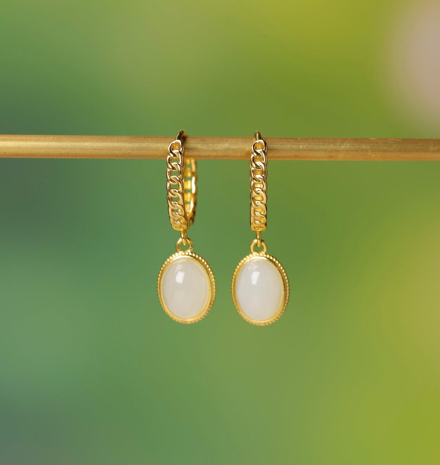 925_Silver_Nephrite_Earrings_Fine_Texture_174