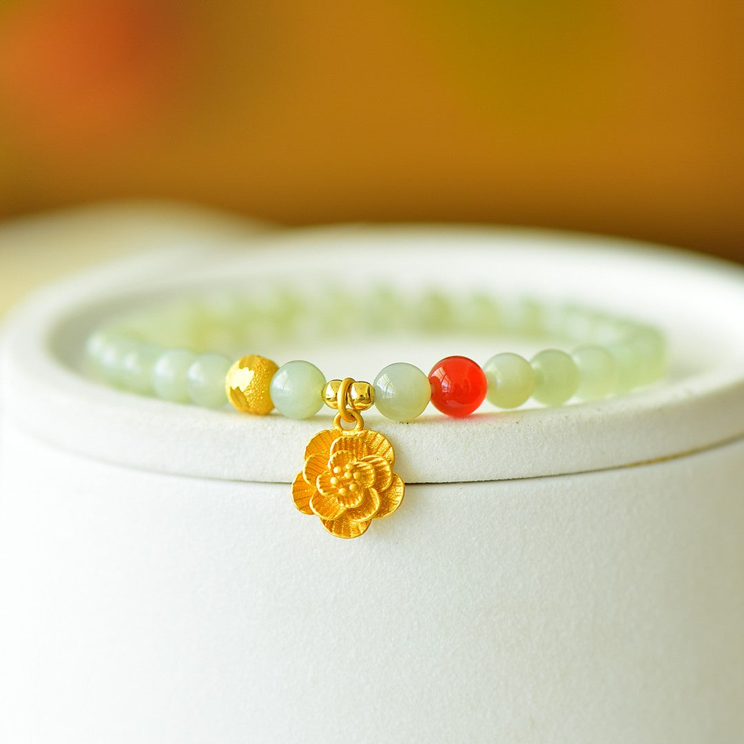 S925 Sterling Silver Nephrite Jade Bangle - Auspicious Cloud Fine Jewelry