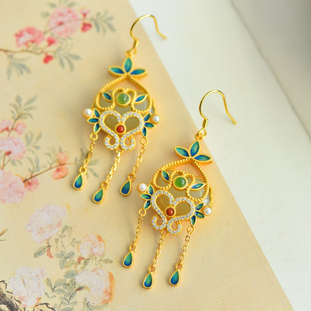 925_Silver_Nephrite_Earrings_Exquisite_Fine_Texture