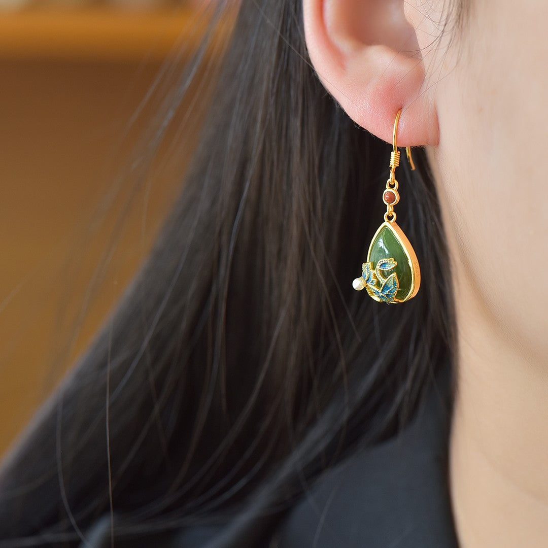 925_Silver_Nephrite_Green_Jade_Earrings_123
