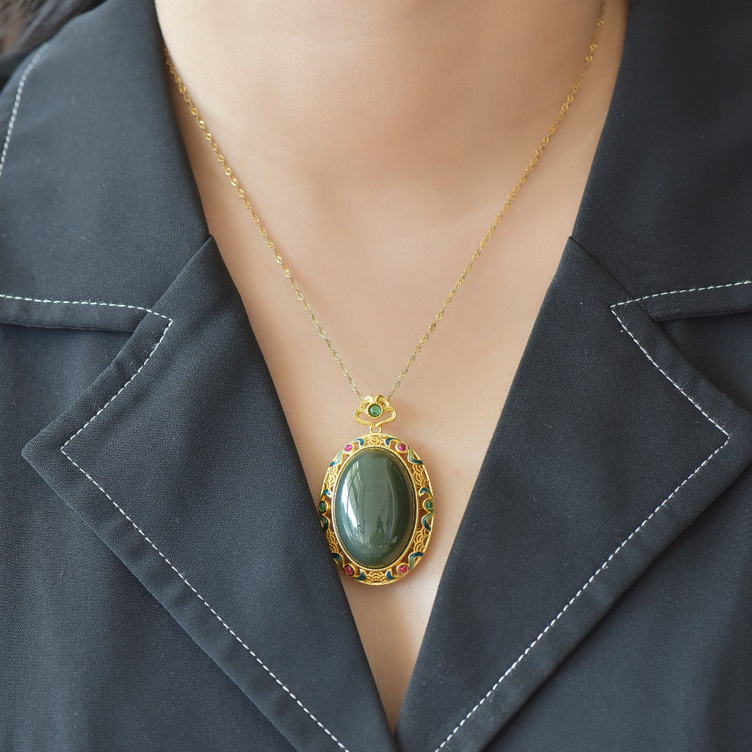 S925_Sterling_Silver_Hetian_Jade_Qingshui_Jade_Pendant_6