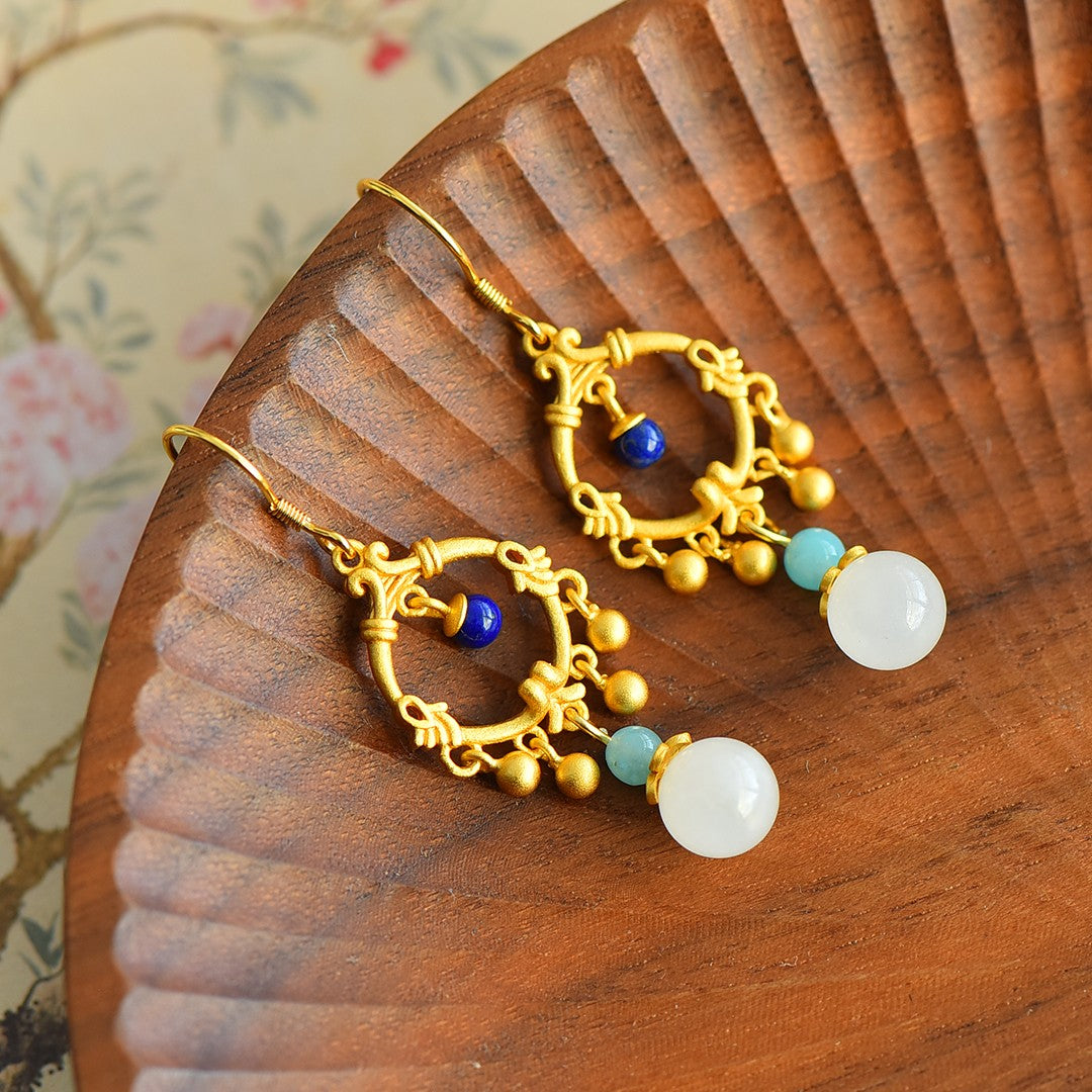 925_Silver_Nephrite_Earrings_Fine_Texture_Simple_196