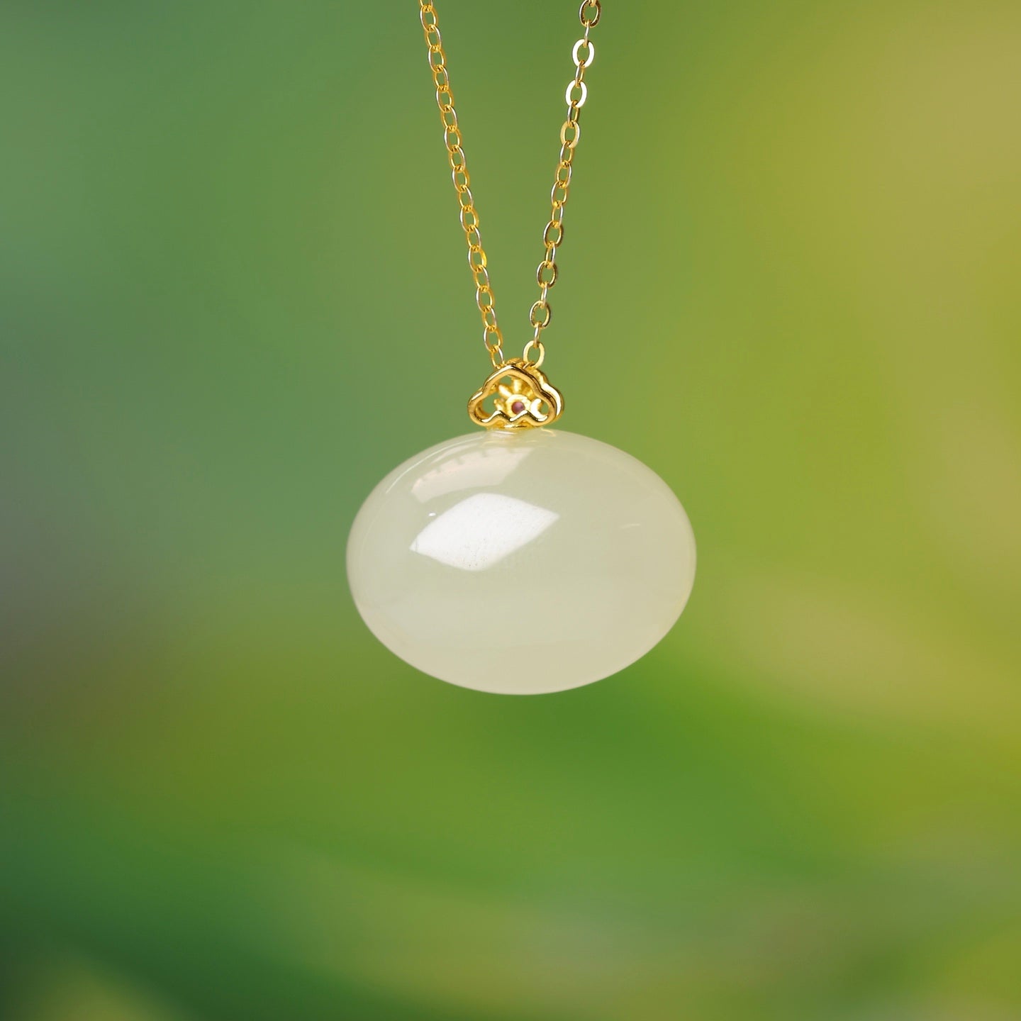 S925_Sterling_Silver_Hetian_Jade_Qinghai_Material_Ruyi_Pendant