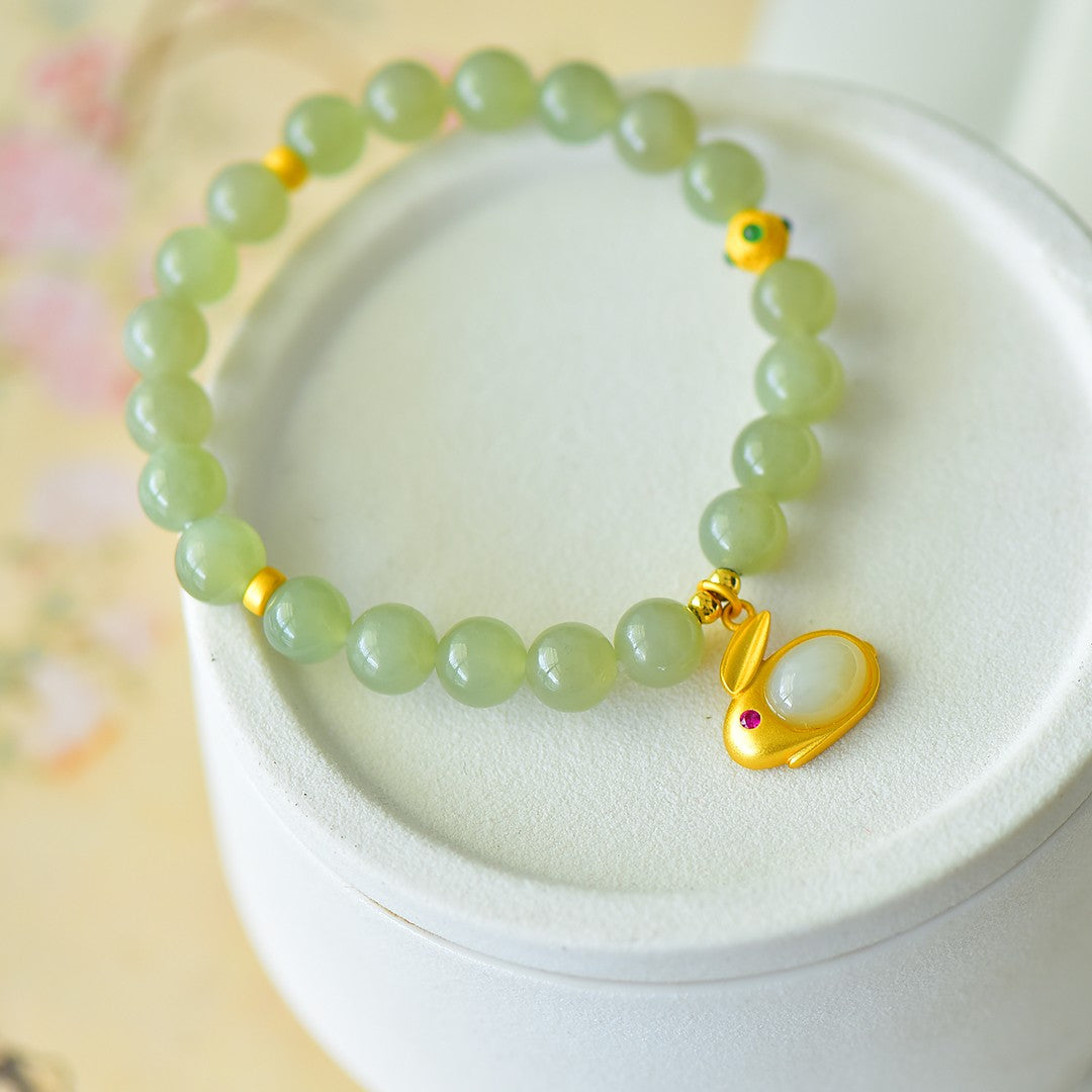 S925 Sterling Silver Smoky Jade Bangle Set - Fine Jewelry Collection
