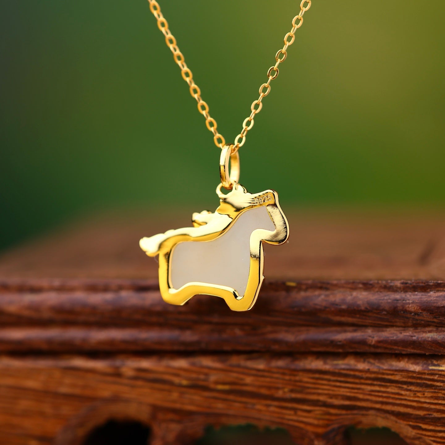 S925_Sterling_Silver_Hetian_Jade_Pendant_Pony