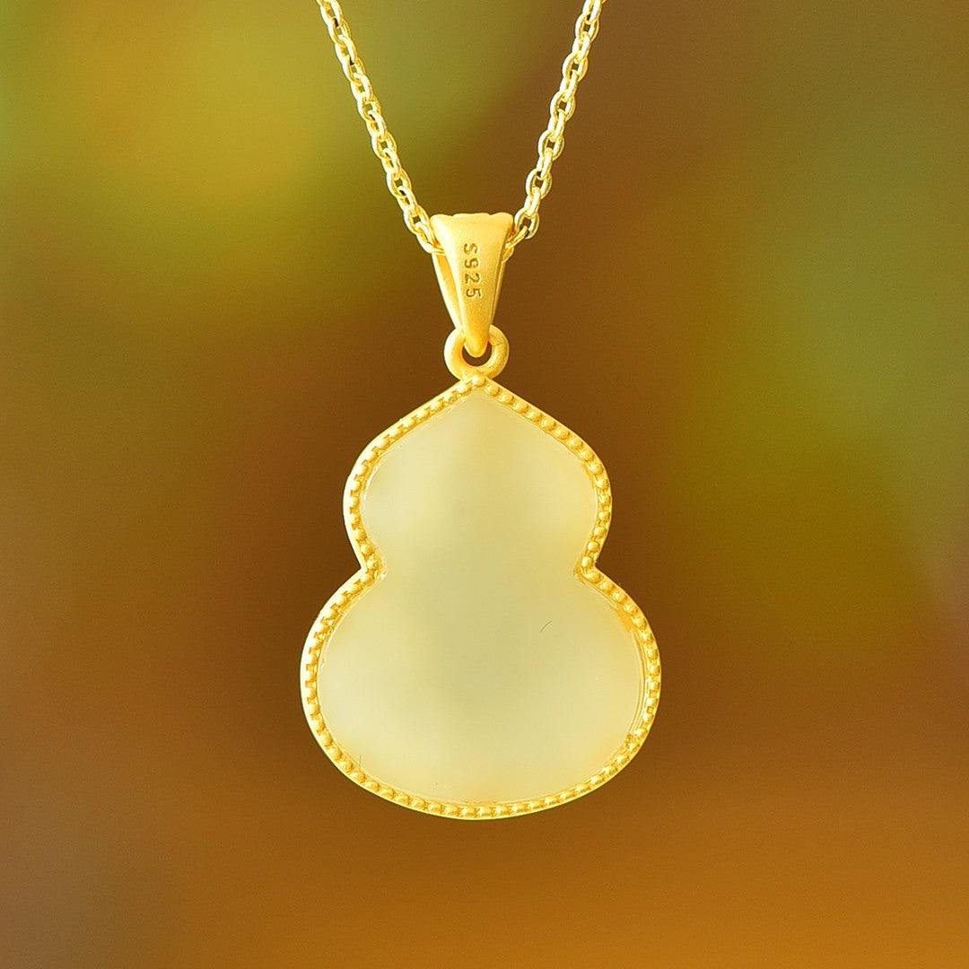 S925_Sterling_Silver_Hetian_Jade_Pendant_Gourd_1