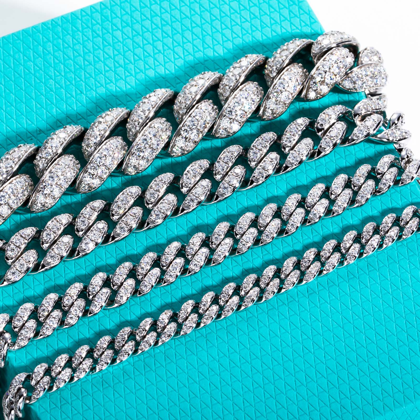 Moissanite Twisted Cuban Chain Necklace