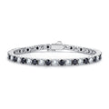 Black Round Cut Moissanite Tennis Bracelet (13.2cttw)