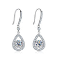 Moissanite Teardrop Dangle Earrings (1ct*2)
