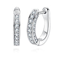 Round Cut Moissanite Hoop Earrings (0.56cttw)