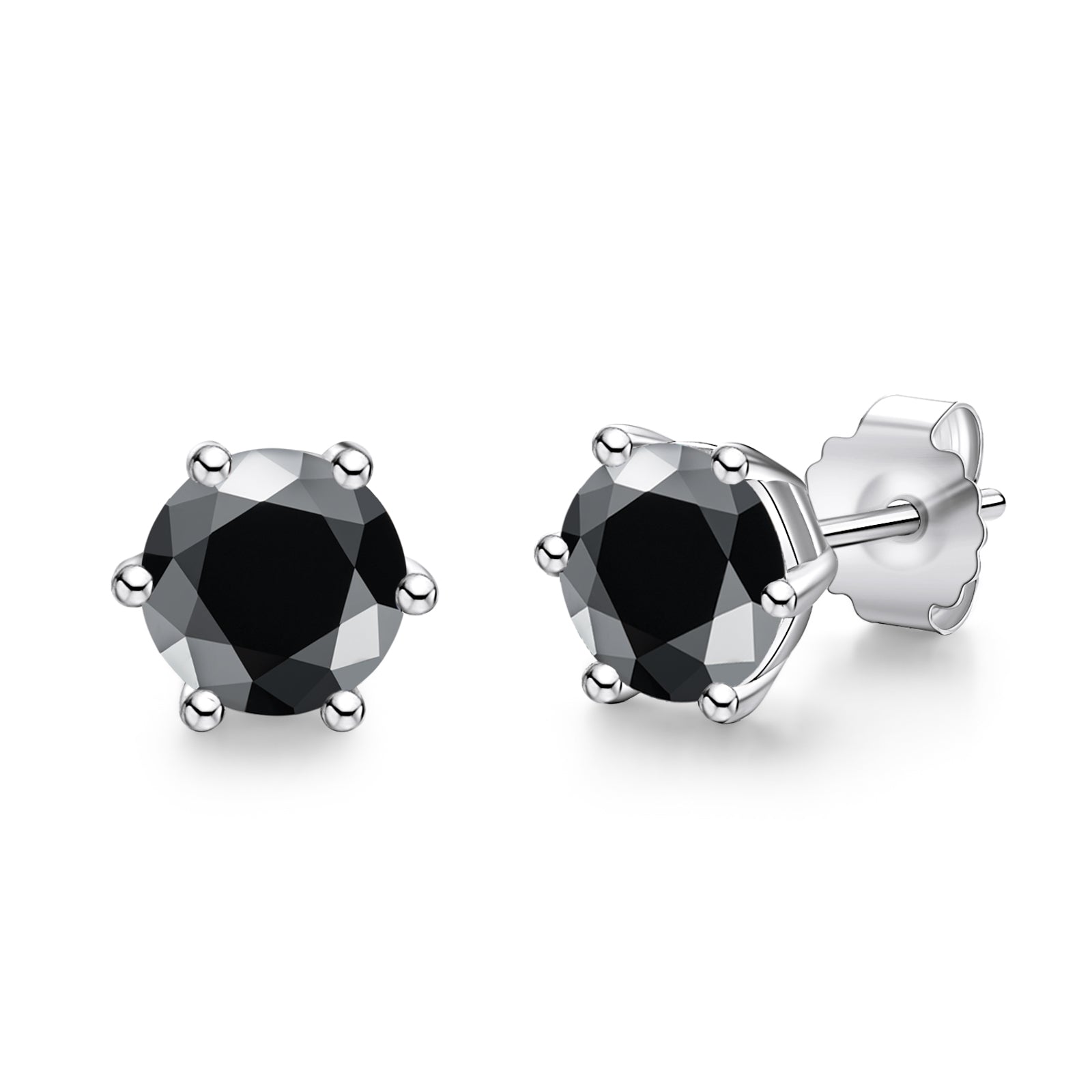 Round Cut Moissanite Stud Earrings (1/2/4/6cttw)
