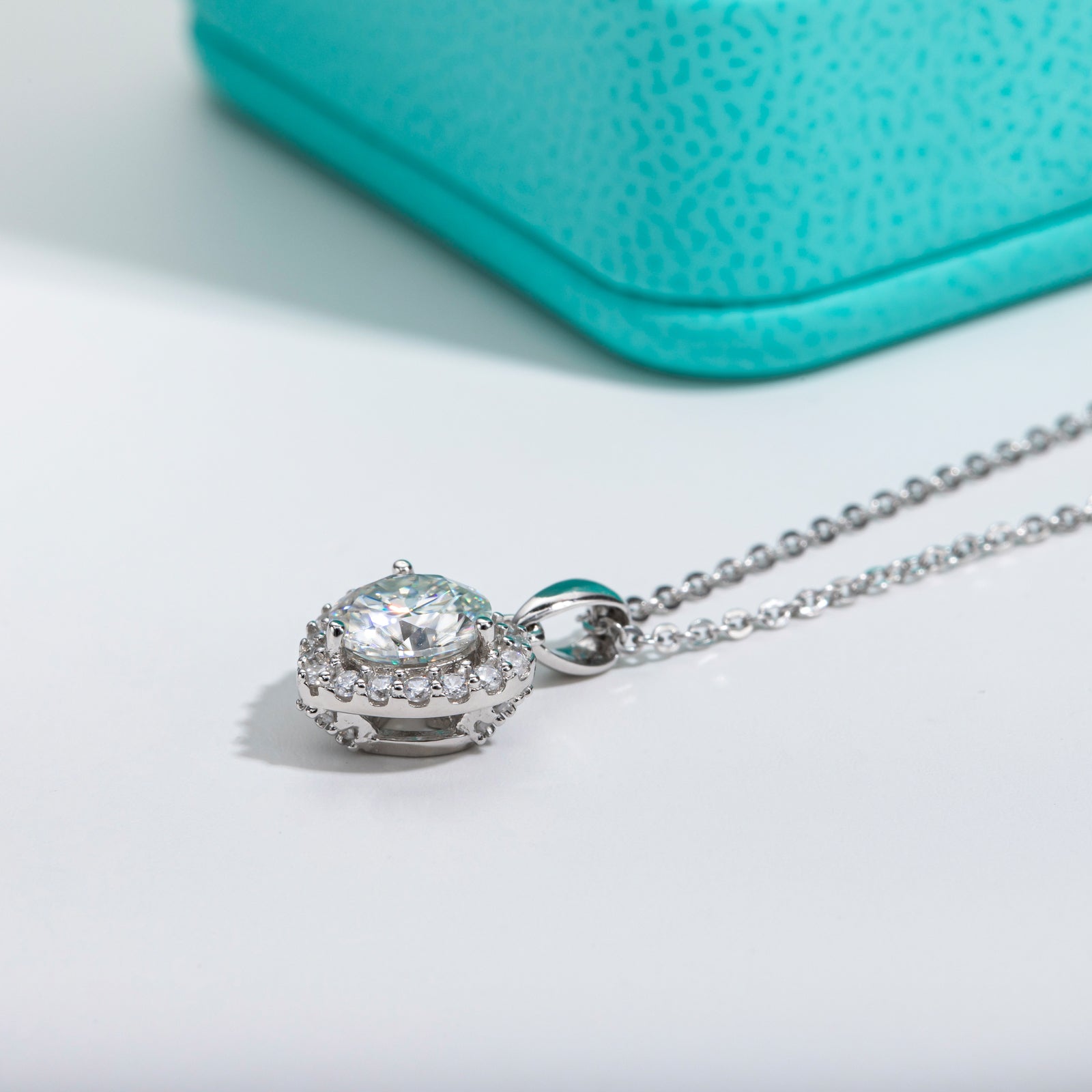 Moissanite Love Heart Pendant Necklace