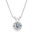 Round Cut Moissanite Pendant Necklace (1/2 ct)